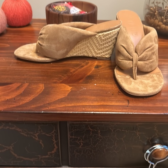 STAUD women’s Dahlia suede espadrille wedge sandals - Picture 13 of 16